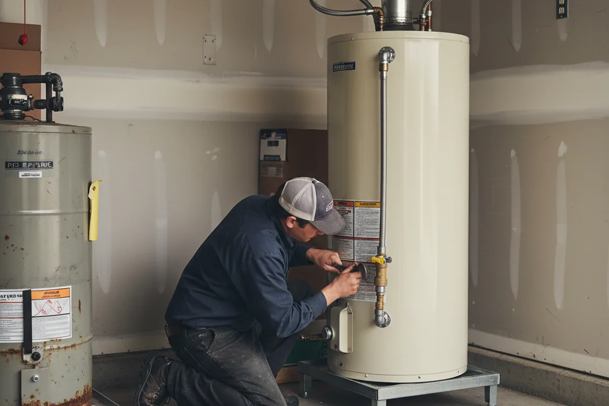 Water heater and shutoff valve replacement in Lubbock